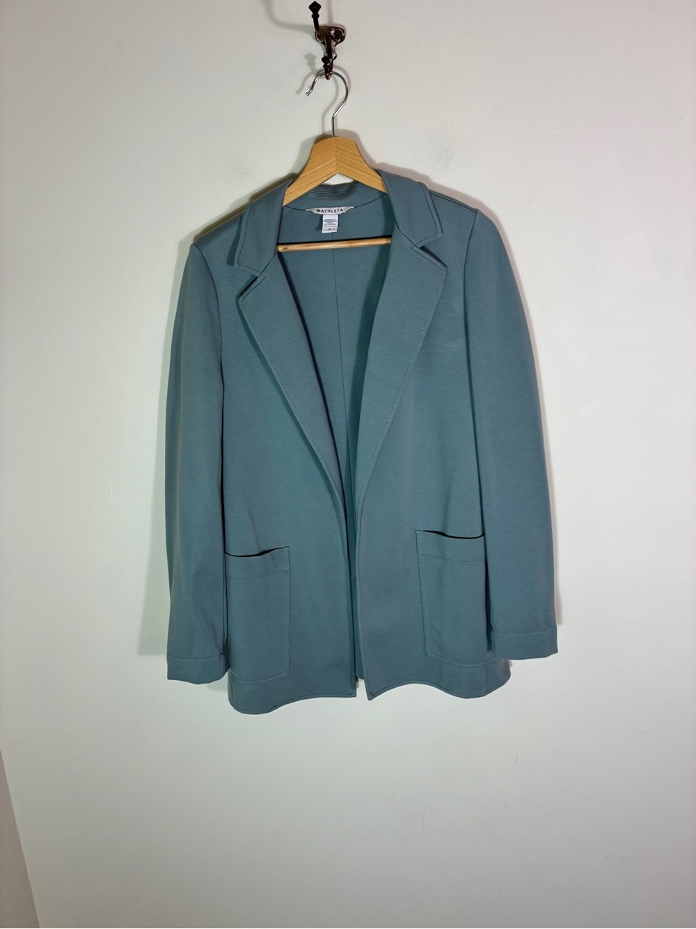 Athleta Eastbound Open Front Blazer Jacket Size 8